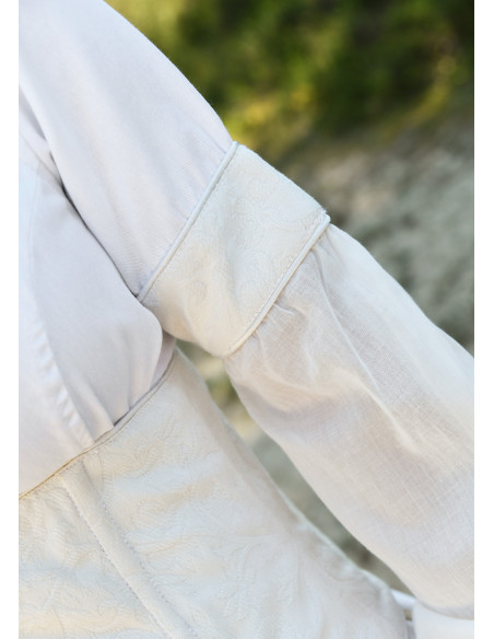 Medieval wedding dress with bodice,...