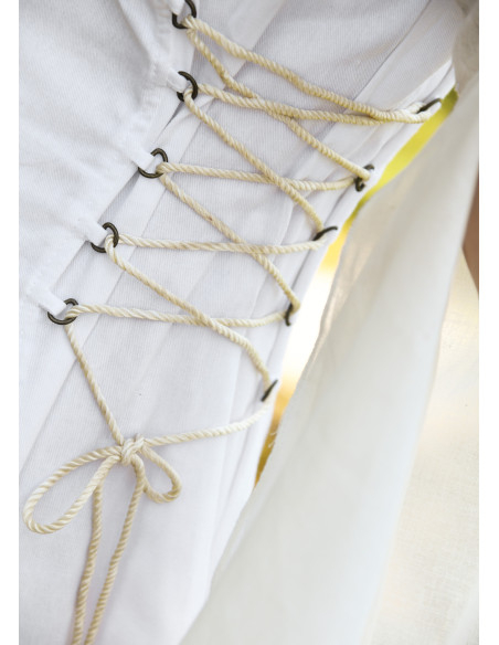 Medieval wedding dress with bodice,...