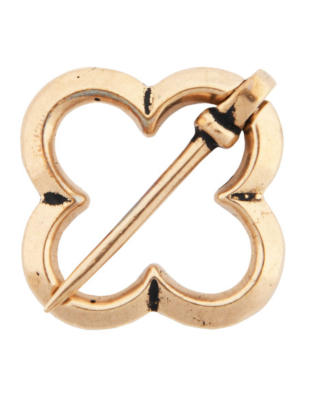 Medieval Trebol model brooch, silver...