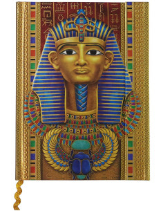 Diary with Egyptian Pharaoh design (144 pages)
