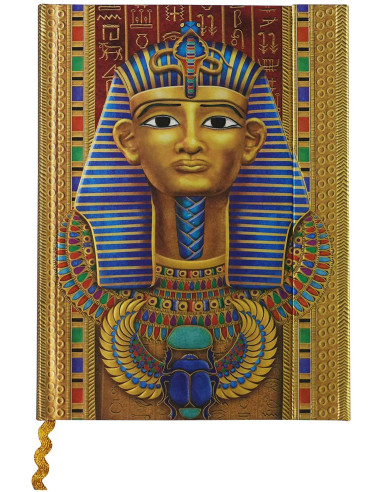 Diary with Egyptian Pharaoh design (144 pages)