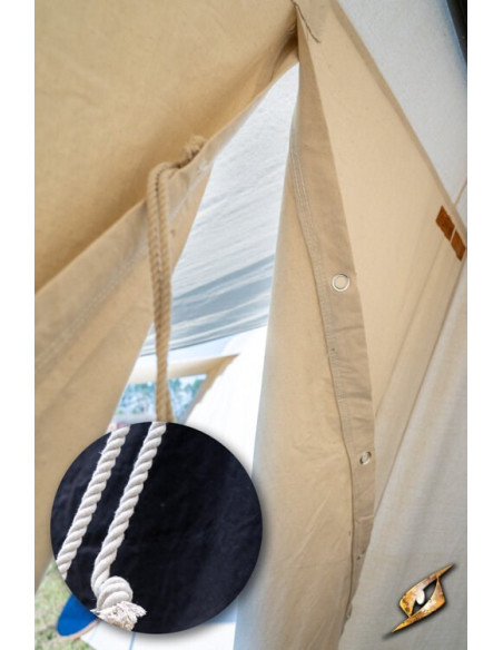 Black medieval tent for intrepid...