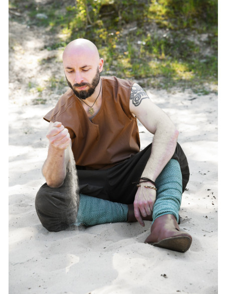 Medieval sleeveless tunic model...