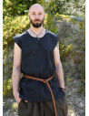 Medieval sleeveless tunic model Clement, dark blue