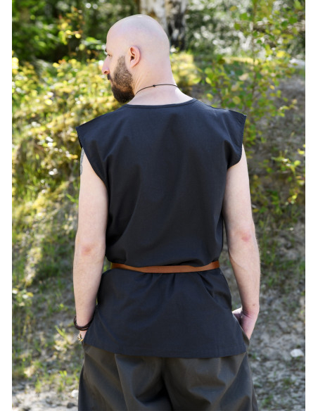 Medieval sleeveless tunic model...