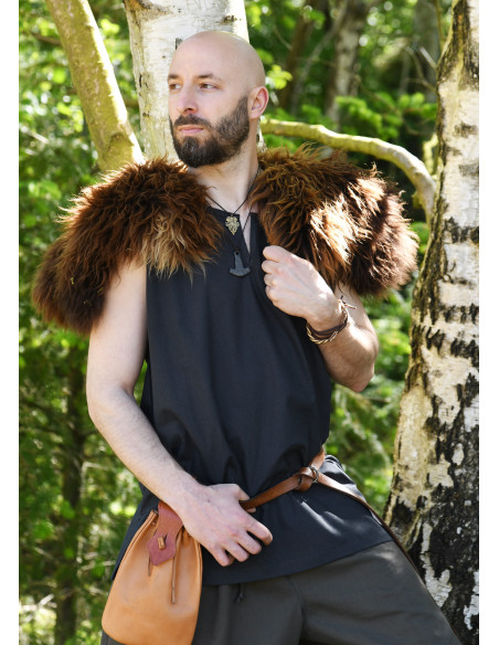 Medieval sleeveless tunic model...