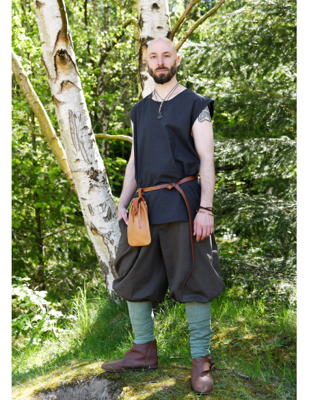 Medieval sleeveless tunic model...