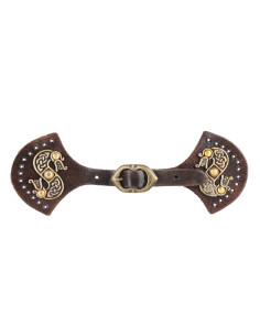 Closure of medieval leather cape model dragons 2