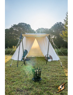 Natural medieval tent for warrior, 3 x 5 meters. (compact...