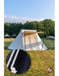 Black medieval tent for warriors, 3 x 5 meters. (Compact... 2