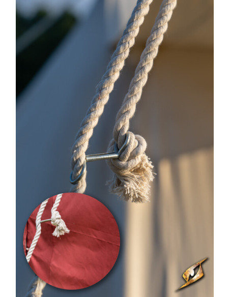 Medieval red tent for warriors, 3 x 5...