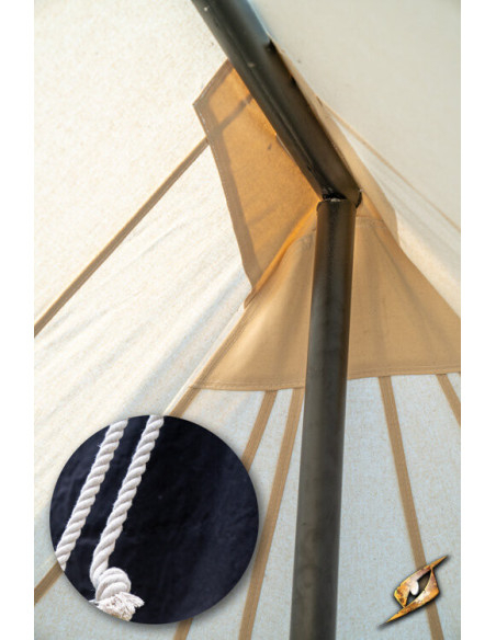 Black medieval tent for warriors, 4 x...