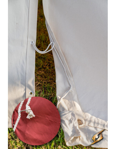 Medieval red tent for warriors, 4 x 6...