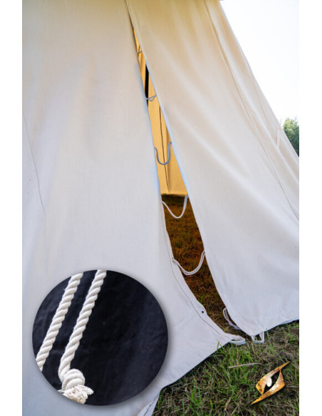 Black medieval tent for warriors, 5 x...