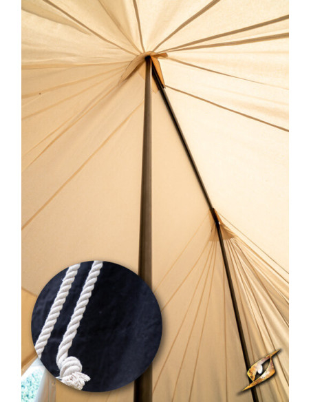 Black medieval tent for warriors, 5 x...