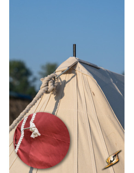 Medieval red tent for warriors, 5 x 7...