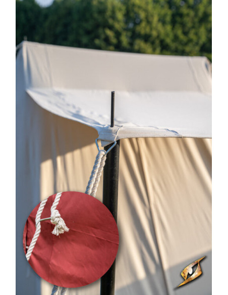 Medieval red tent for warriors, 5 x 7...