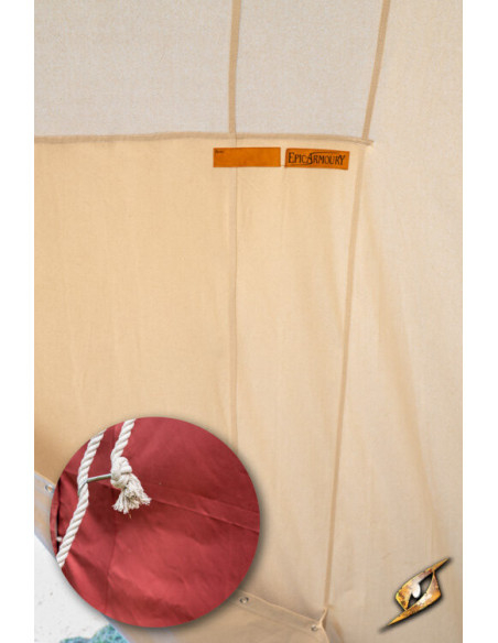 Medieval red tent for warriors, 5 x 7...