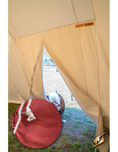 Medieval red tent for warriors, 5 x 7...