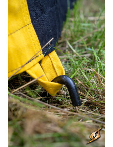 Medieval marquee tent, black-yellow 4...