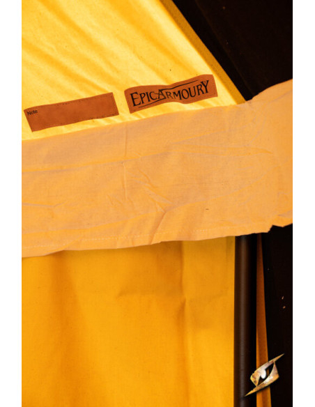 Medieval marquee tent, black-yellow 4...