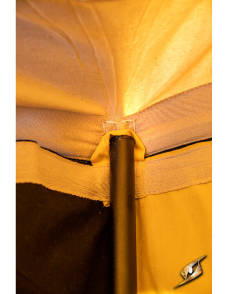 Medieval marquee tent, black-yellow 4...