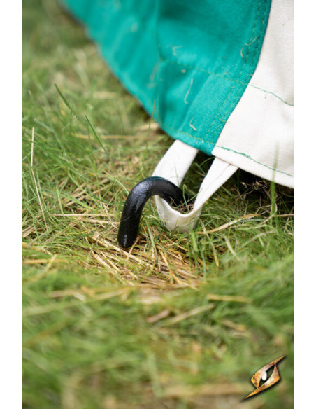 Medieval marquee tent, natural-green...