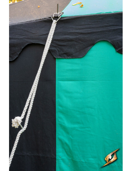 Medieval marquee tent, black-green 4...