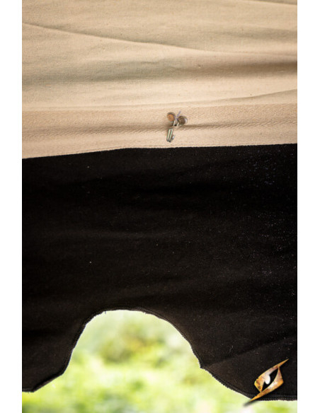 Medieval marquee tent, black-green 4...