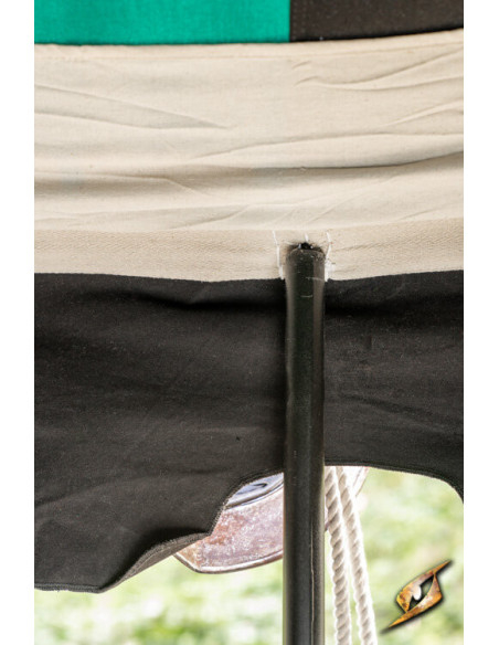 Medieval marquee tent, black-green 4...
