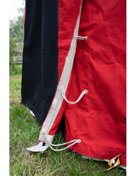Medieval marquee tent, black-red 4 x...
