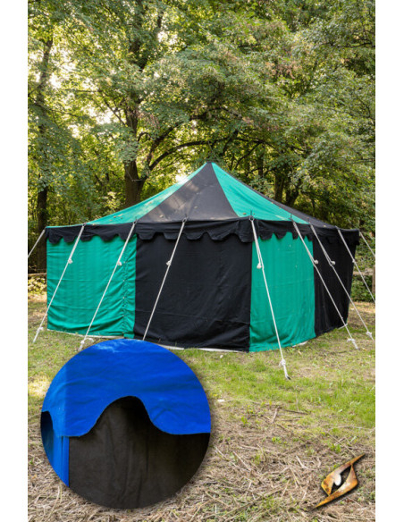Medieval marquee tent, black-blue 4 x...