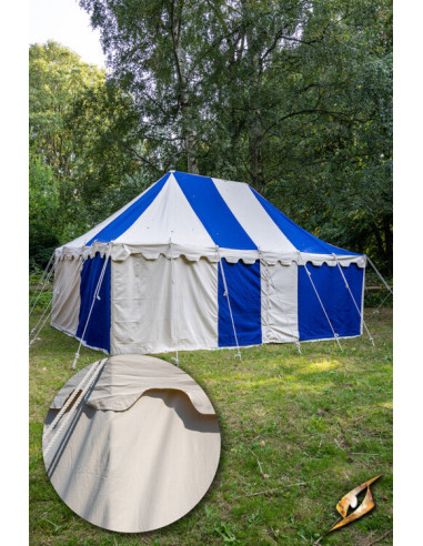 Medieval marquee tent, natural 4 x 6 meters. (Compact Version)