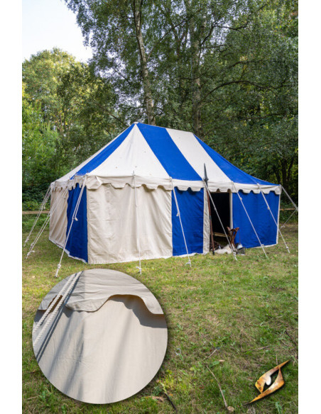 Medieval marquee tent, natural 4 x 6...