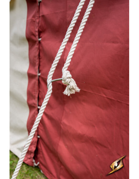 Medieval marquee tent, natural-red 4...