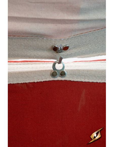 Medieval marquee tent, natural-red 4...