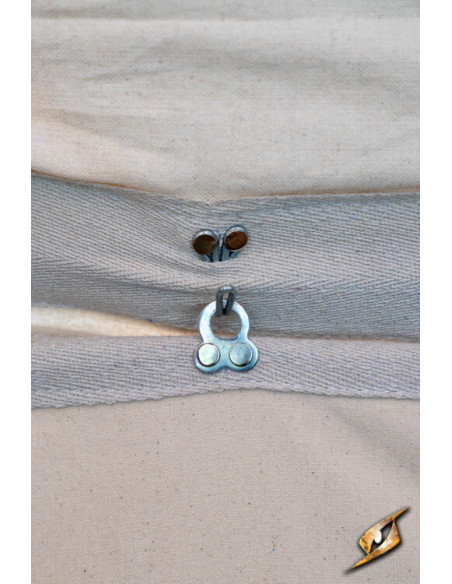 Medieval marquee tent, natural-blue 4...