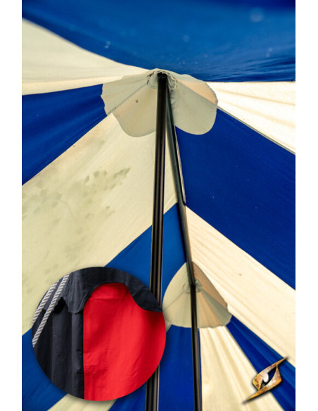Medieval marquee tent, black-red 4 x...