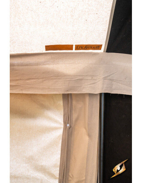 Medieval marquee tent, natural-black...