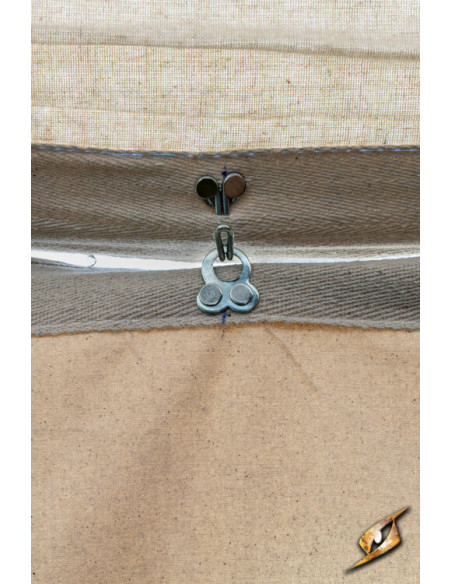 Medieval marquee tent, natural-black...