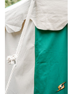 Medieval marquee tent, natural-green 4 x 6 meters.... 2