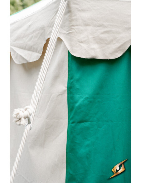 Medieval marquee tent, natural-green...