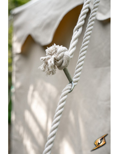 Medieval marquee tent, natural-green...