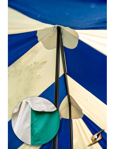 Medieval marquee tent, natural-green...
