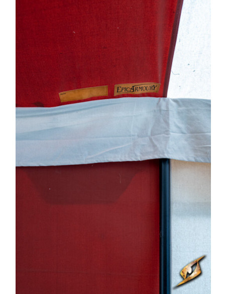 Pavilion medieval tent, natural-red 3...