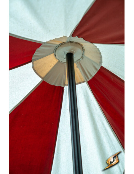 Pavilion medieval tent, natural-red 3...