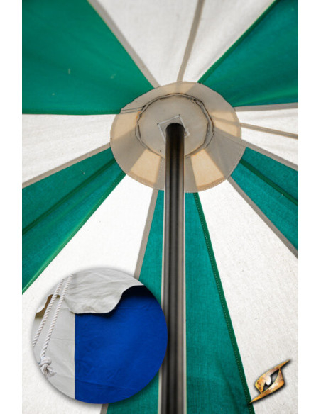 Pavilion medieval tent, natural-blue...