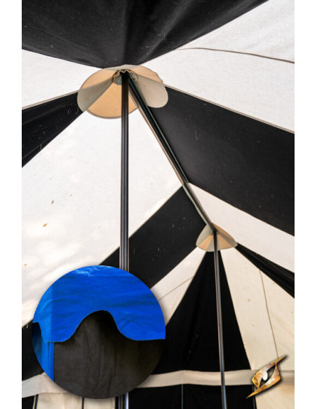 Medieval marquee tent, black-blue 5 x...