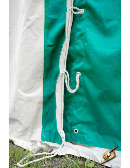 Medieval marquee tent, natural-green...