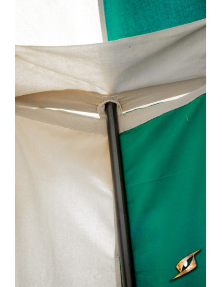 Medieval marquee tent, natural-green...